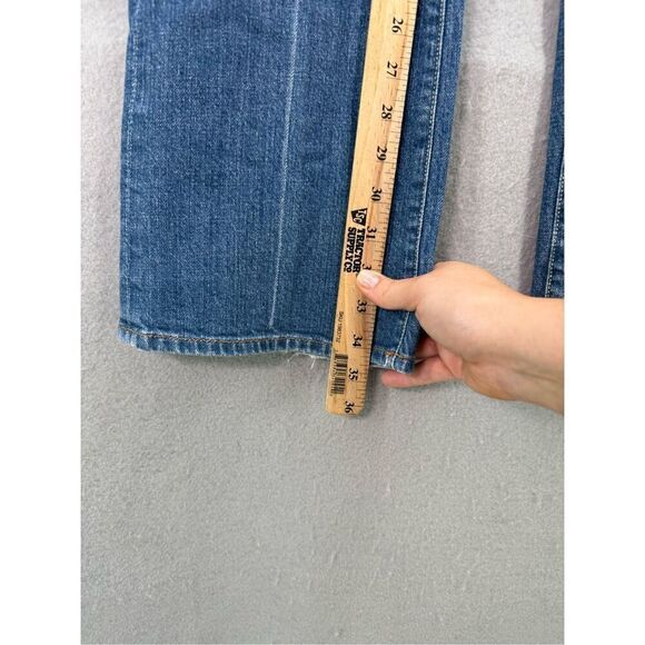 Y2K Citizens of Humanity Women Blue V-Front Stretch Low Waist Boot Cut Jeans Siz - Picture 8 of 11